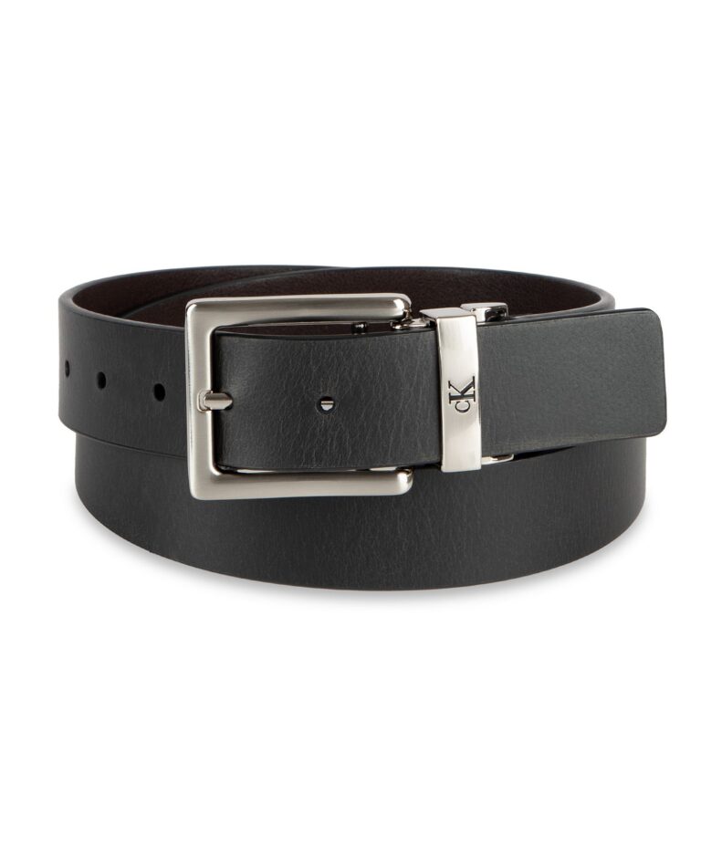 Men's Reversible Leather Dress Belt