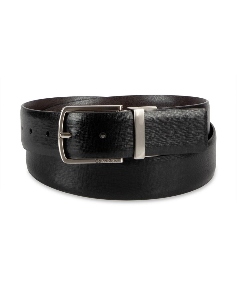 Men's Reversible Saffiano Leather Belt
