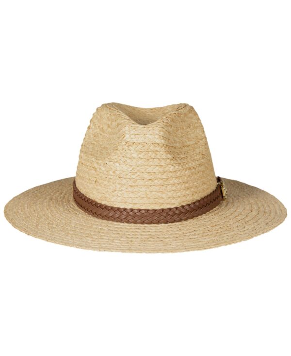 Raffia Woven Belt Band Fedora Hat