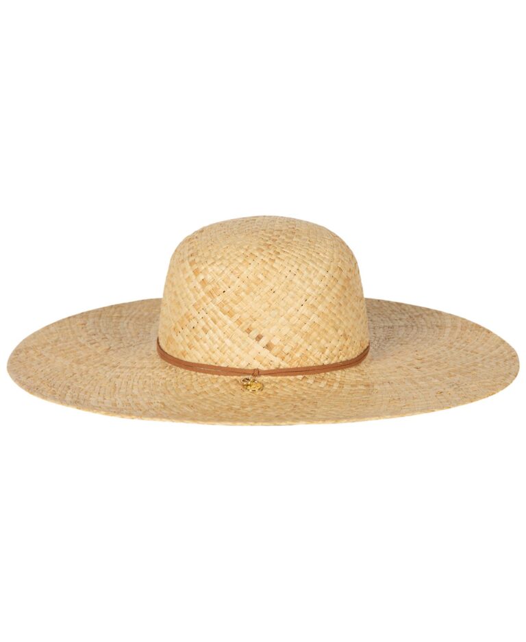 Logo Charm Raffia Sun Hat