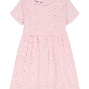 Girls' Toddler 2T-4T and Girls' 4-6X Eyelet Crewneck Dress