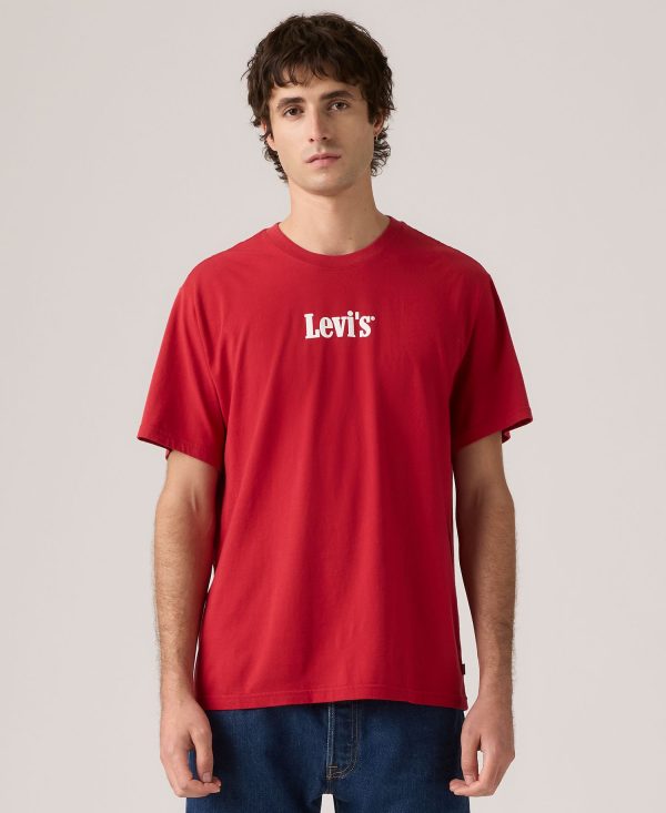 Men's Relaxed-Fit Box Tab Logo Crewneck T-shirt