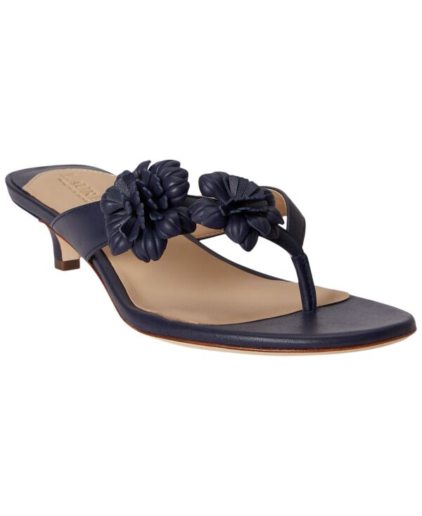 Women's Francesca Floral-Trim Nappa Dress Sandals
