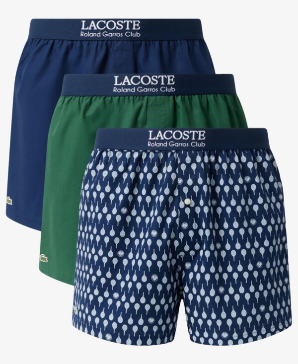 Men's Straight-Fit Woven Boxers, 3-Pack