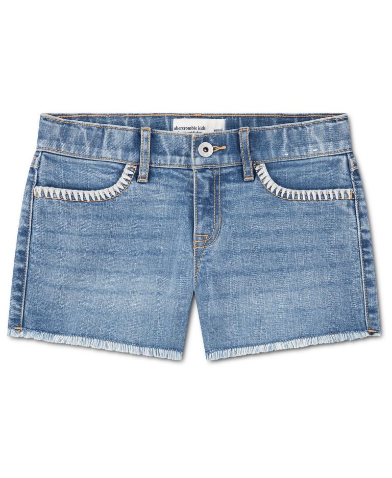 Girls' Low-Rise Denim Shorts