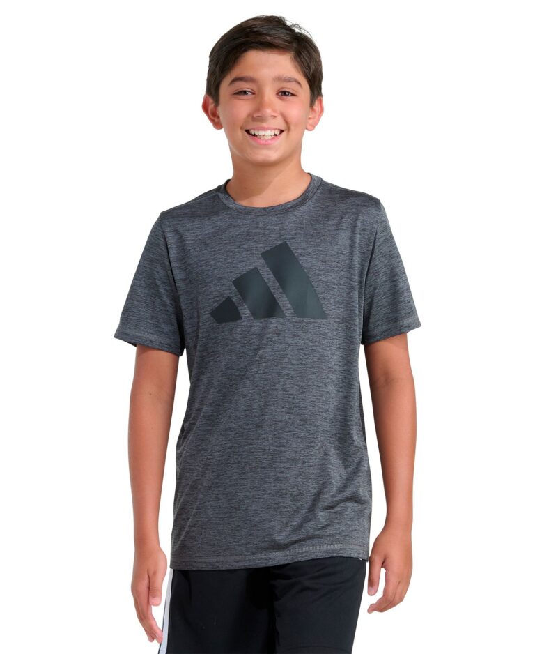 Boys' 8-20 Short-Sleeve Essential Poly Mélange T-Shirt