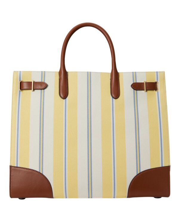 Striped Canvas Extra-Large Devyn Tote Bag