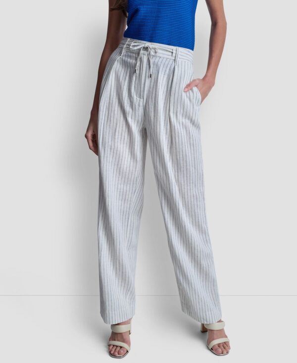 Women's Striped Wide-Leg Pants