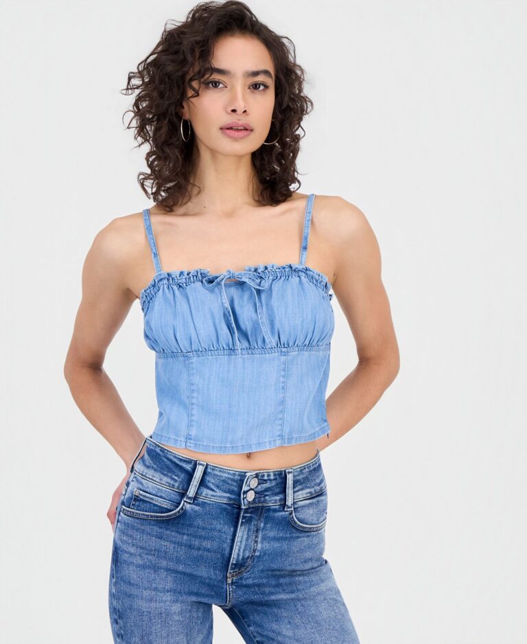 Women's Sleeveless Alora Denim Top