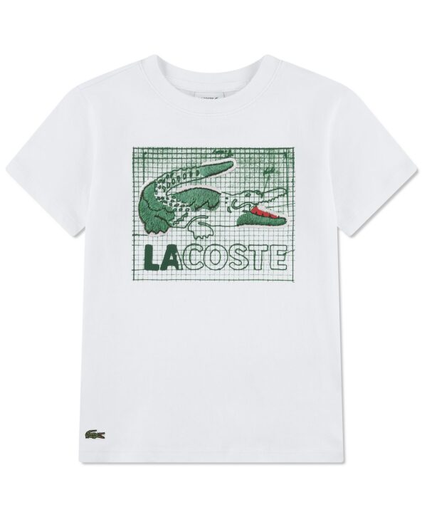Boys' 10-16 Textured Graphic Print Crewneck T-Shirt