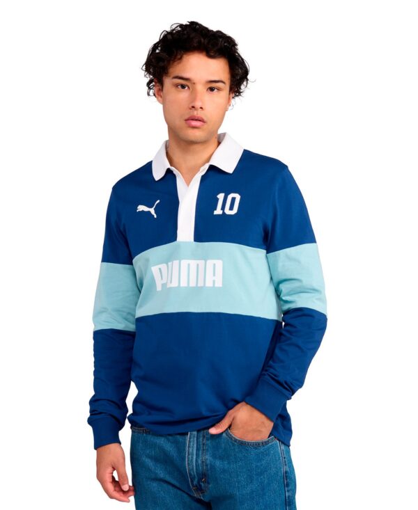 Men's Sport Rugby Polo Collared Shirt