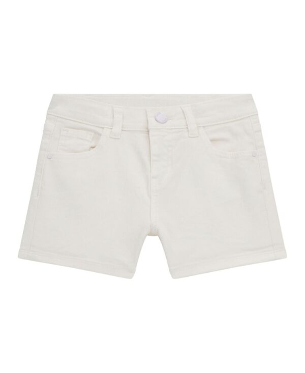 Girls' 7-16 Garment Dye Stretch Bull Denim Shorts