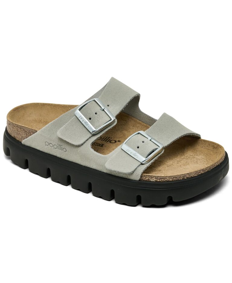 Women's Arizona Chunky Suede Leather Platform Sandals from Finish Line