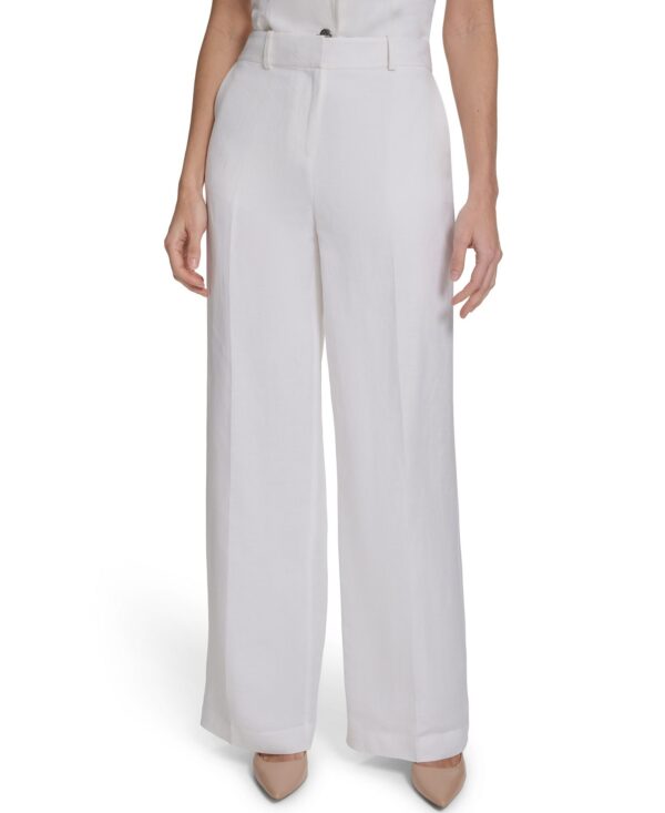 Women's Wide-Leg Mid-Rise Pants