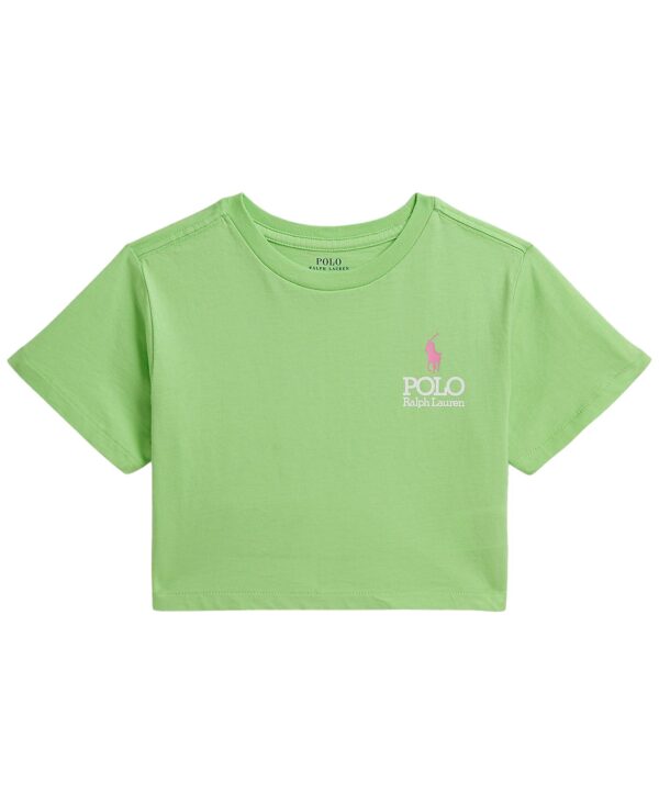 Girls' 2T-6X Big Pony Logo Cotton Boxy T-Shirt