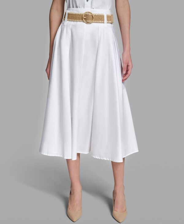Women's Pleated Long Midi Skirt