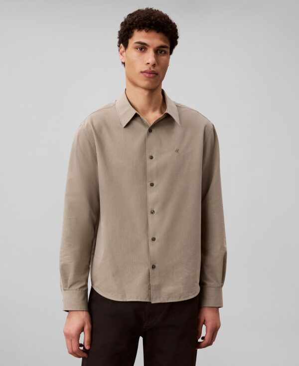 Men's Yarn-Dyed Stripe Seersucker Shirt
