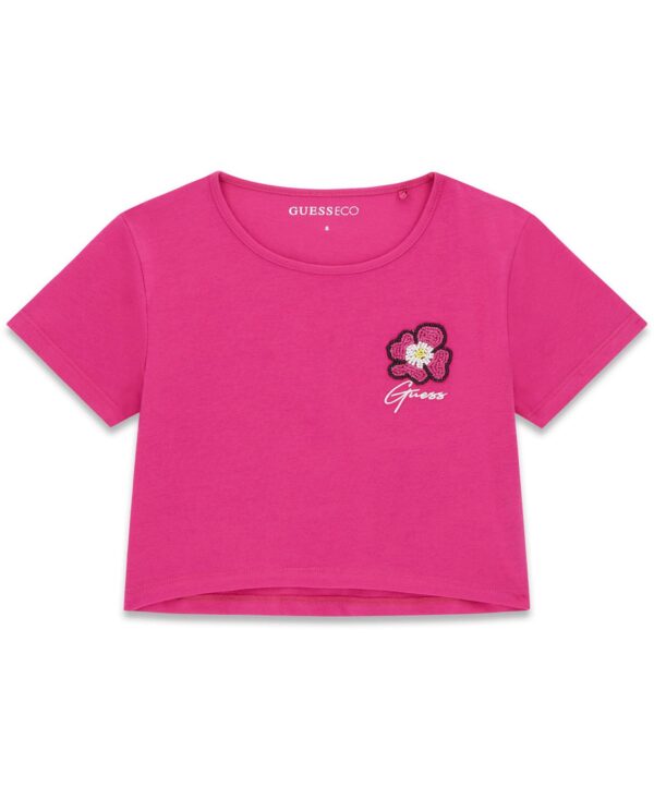 Girls' 7-16 Embroidered Short-Sleeve T-Shirt