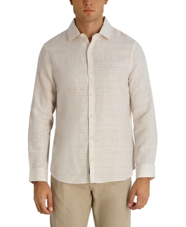 Men's Long-Sleeve Regular-Fit Woven Shirt