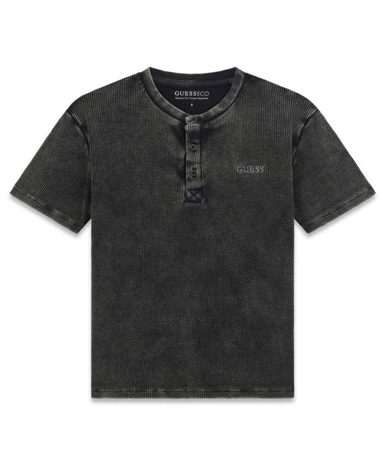 Boys' 8-16 Short-Sleeve Henley Top
