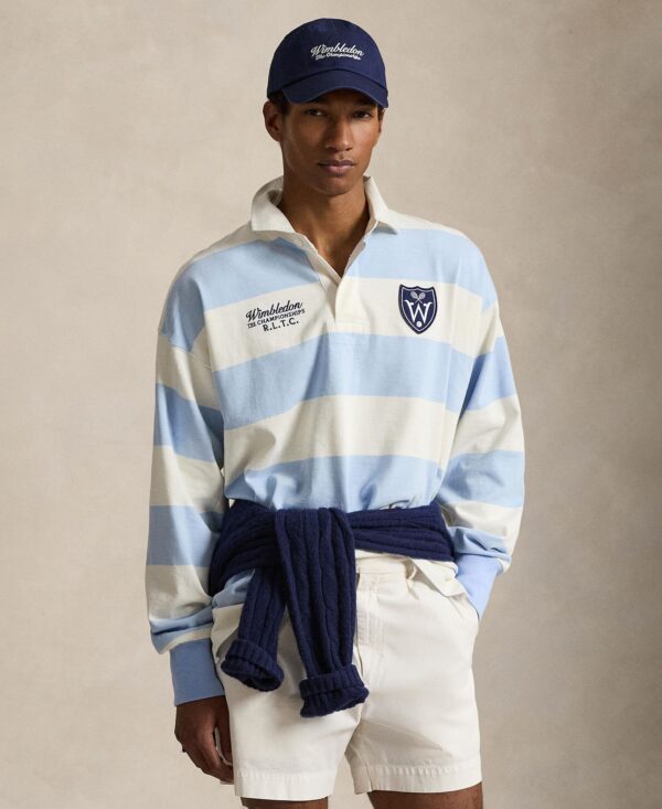 Men's Wimbledon Striped Polo Shirt