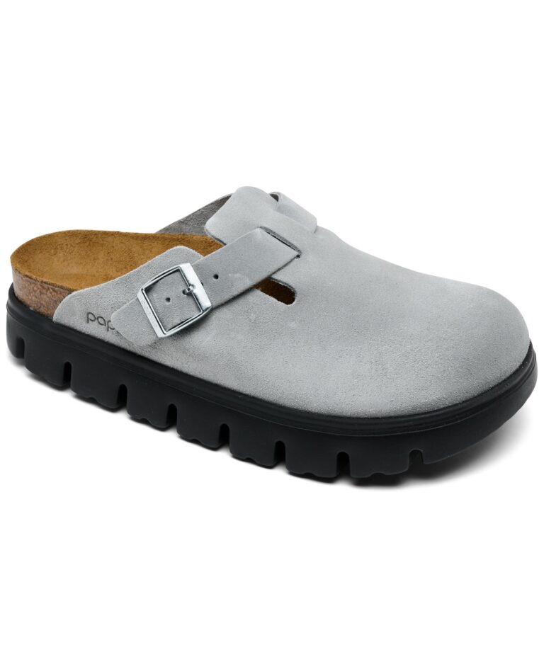 Women's Boston Chunky Suede Leather Platform Clog from Finish Line