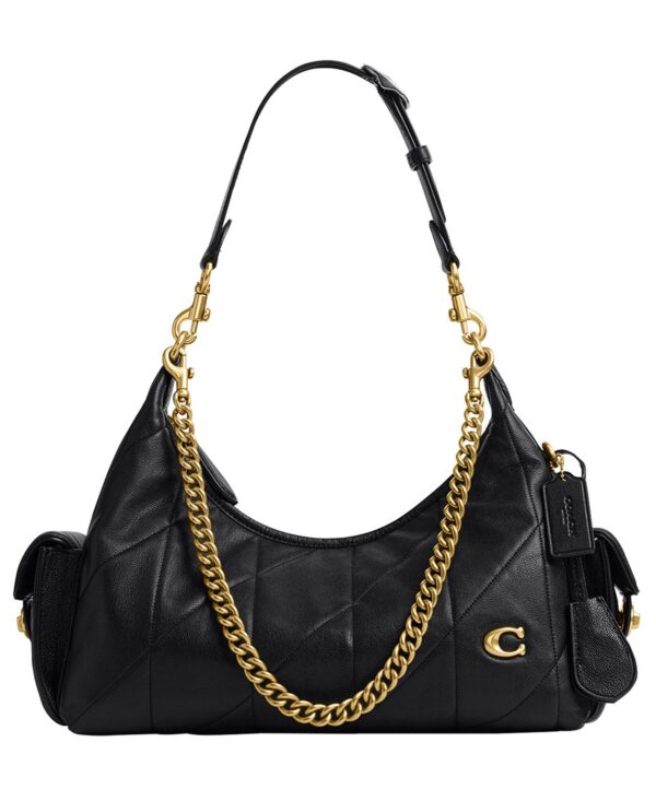 Pocket Juliet Medium Quilted Leather Shoulder Handbag 30