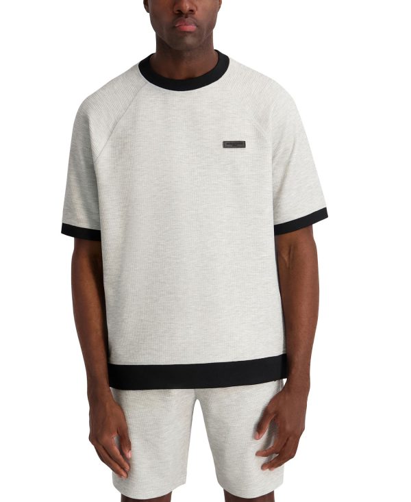 Men's Contrast Trim Regular-Fit Crewneck T-Shirt