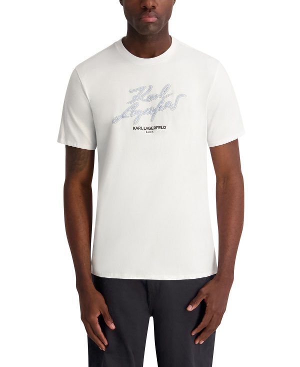 Men's Regular-Fit Short-Sleeve Embroidered T-Shirt