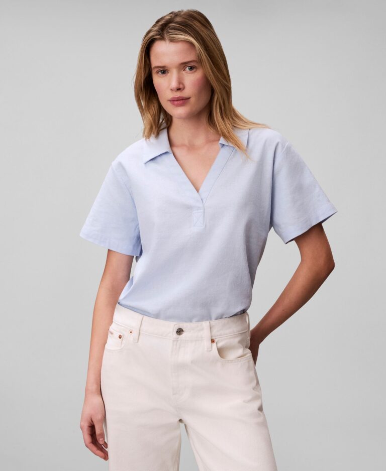 Women's Blend Short-Sleeve Polo T-Shirt