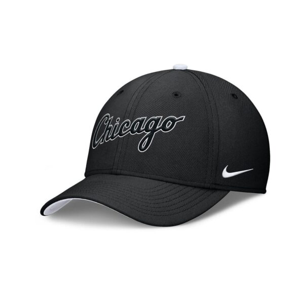 Men's Black Chicago White Sox Primetime Rise Dri-FIT Flex Hat