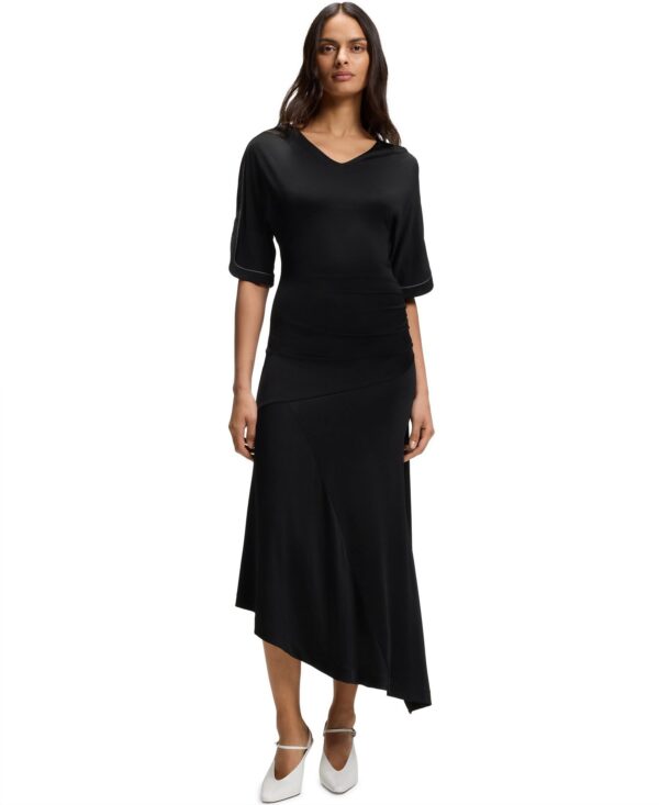 BOSS by Women's Slit Sleeves Jersey Dress