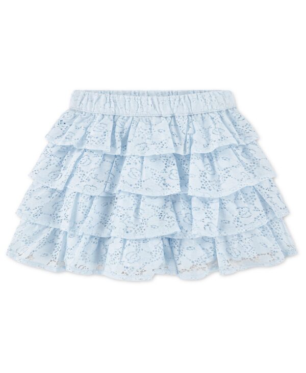 Toddler Girls' 2T-5T Tiered Lace Mini Skort