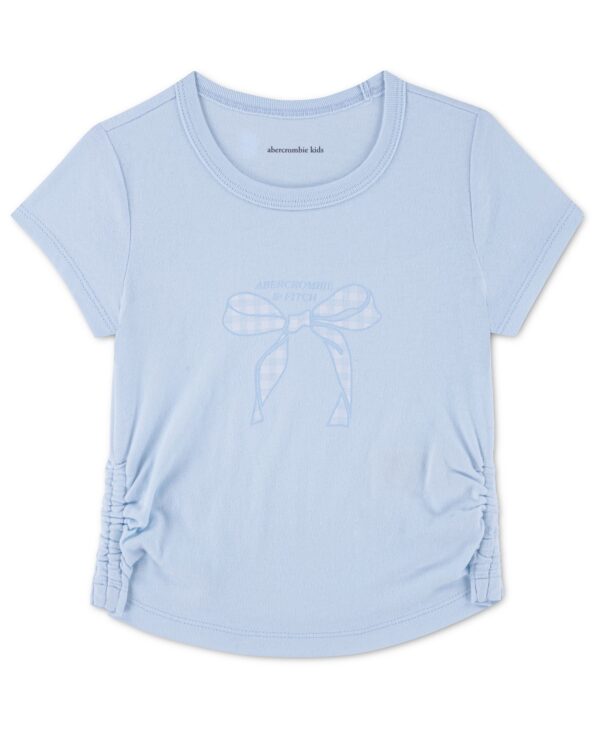 Toddler Girls' 2T-5T Gingham Bow Classic Short-Sleeve T-shirt