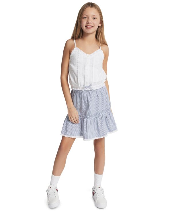 Girls' 7-16 Ithica Stripe Tiered Skirt