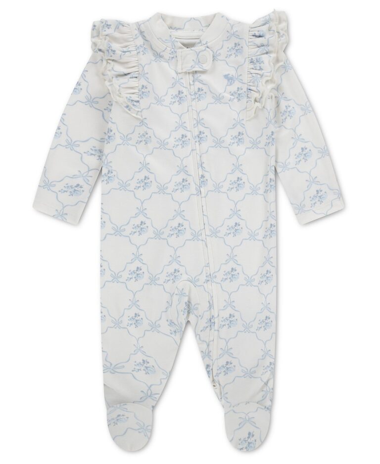 Baby Girls' Ruffle Footed Coverall