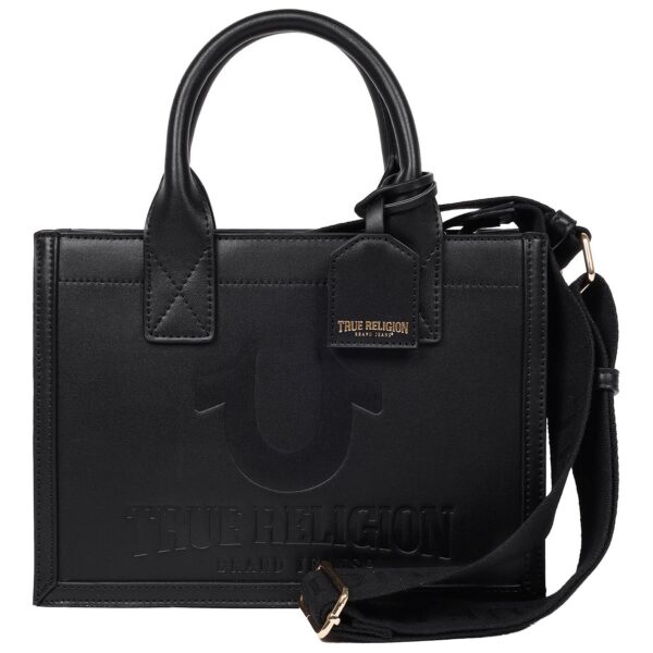 Debossed Logo Modern Tote with Removable Shoulder Strap