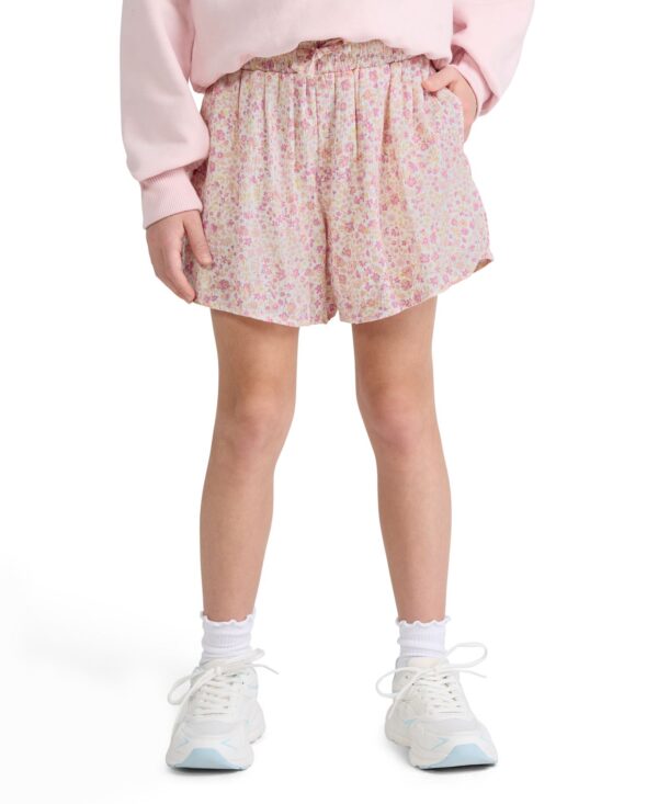 Girls' YPB Pull-On Floral Flared Shorts