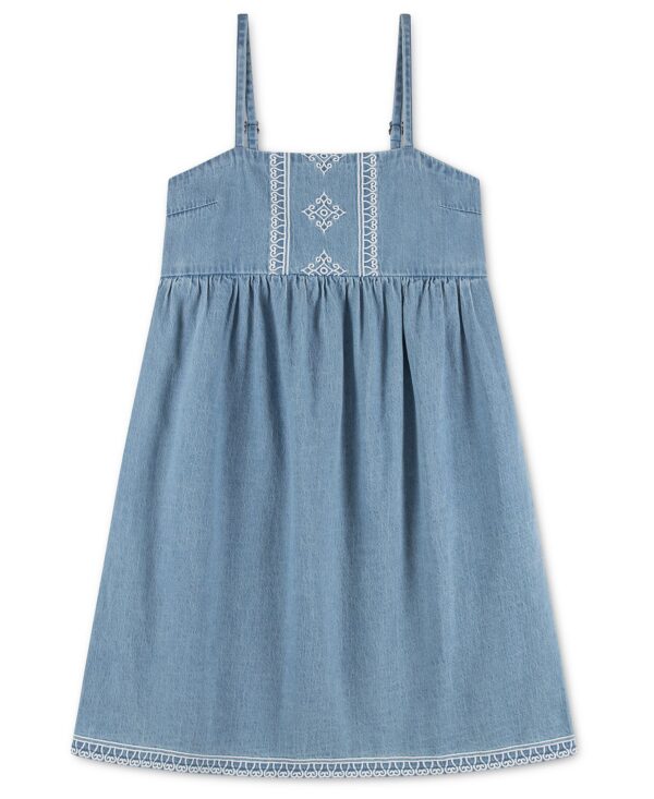 Girls' Denim Bandana Dress