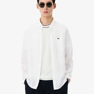 Men's Regular-Fit Long-Sleeve Linen Shirt