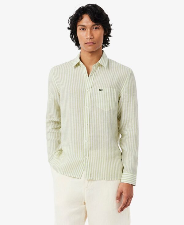 Men's Regular-Fit Striped Long-Sleeve Shirt