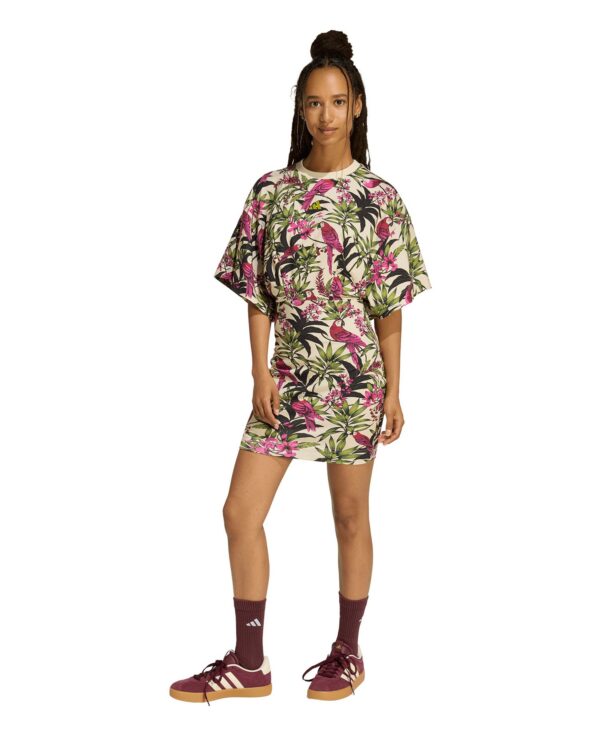 Women's Printed Crewneck Mini Dress