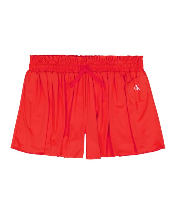 Girls' 7-16 Smocked Waist Pull-On Tech Shorts
