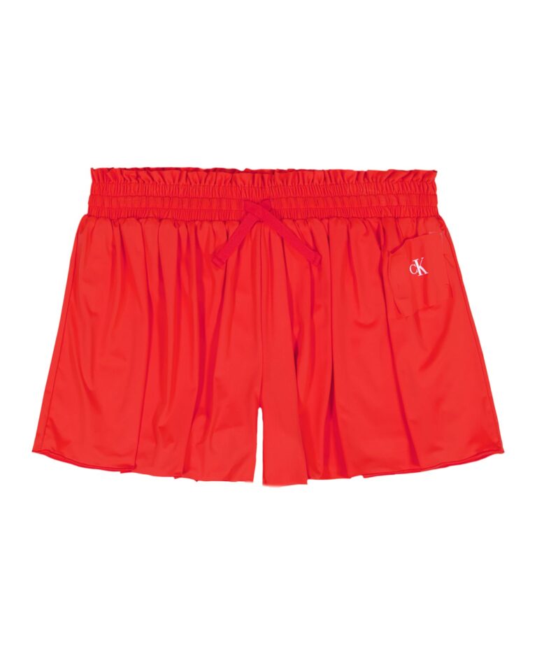 Girls' 7-16 Smocked Waist Pull-On Tech Shorts