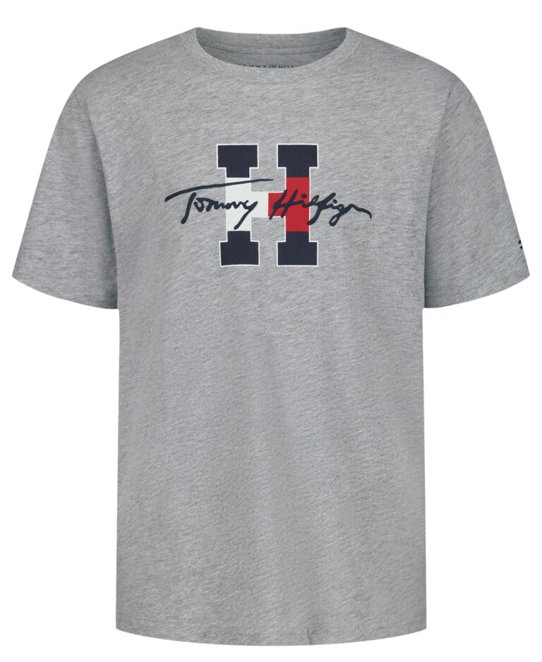 Boys' 4-7 Script H Crewneck T-Shirt