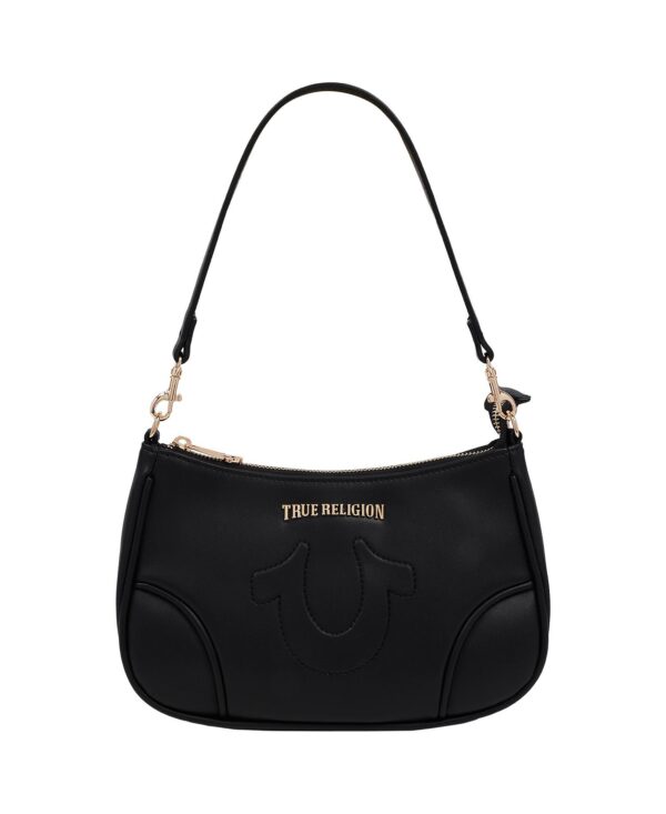 Trapunto Logo Shoulder Bag