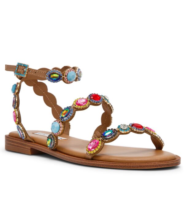 Women's Tawnie Gemstone Round Toe Flat Sandals