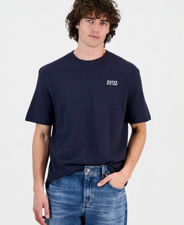 Men's Seaside Paint Cotton Graphic T-Shirt