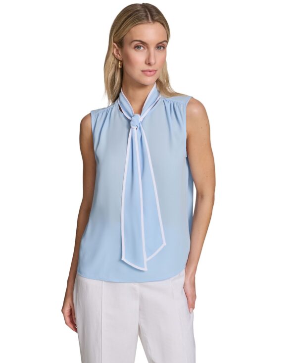 Women's Sleeveless Pleated Top