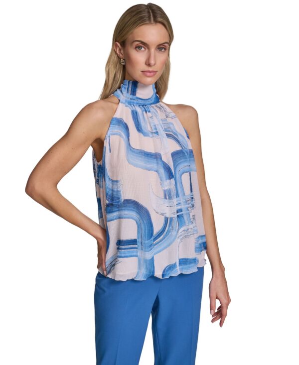 Women's Sleeveless Pleated Top